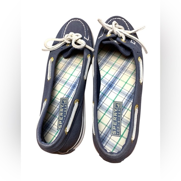 Perry Top-sider Canvas Shoe w Leather Lace - Picture 4 of 6